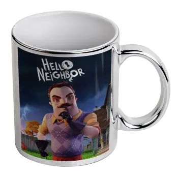  Hello Neighbor, Mug ceramic, silver mirror, 330ml