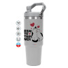 GREY color, 890ml (30oz) stainless Steel Tumbler with Handle