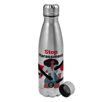 STOP Harassment, Μεταλλικό παγούρι νερού, ανοξείδωτο ατσάλι, 750ml