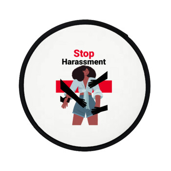 STOP Harassment, Βεντάλια υφασμάτινη αναδιπλούμενη με θήκη (20cm)
