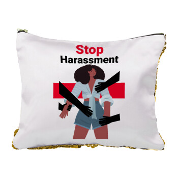 STOP Harassment, Τσαντάκι νεσεσέρ με πούλιες (Sequin) Χρυσό