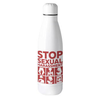 STOP sexual Harassment, Μεταλλικό παγούρι θερμός (Stainless steel), 500ml