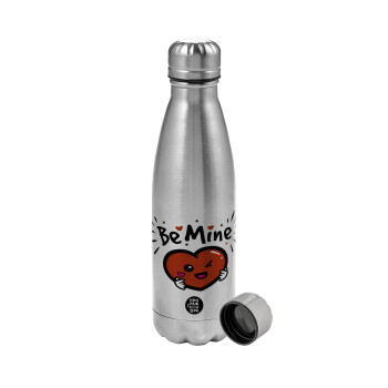 Be mine!, Metallic water bottle, stainless steel, 750ml