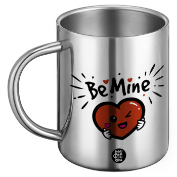 Be mine!, Ανοξείδωτη Μεταλλική Κούπα 450ml - Διπλού Τοιχώματος