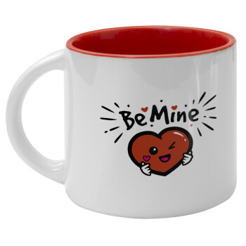 Be mine!, Κούπα κεραμική 400ml Λευκή/Κόκκινη