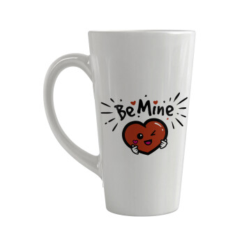 Be mine!, Κούπα κωνική Latte Μεγάλη, κεραμική, 450ml