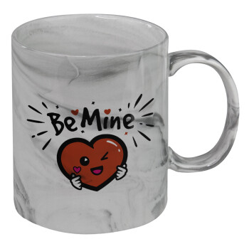 Be mine!, Mug ceramic marble style, 330ml