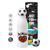 Soccer Metal mug thermos, double wall, 550ml
