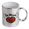 Mug ceramic, silver mirror, 330ml