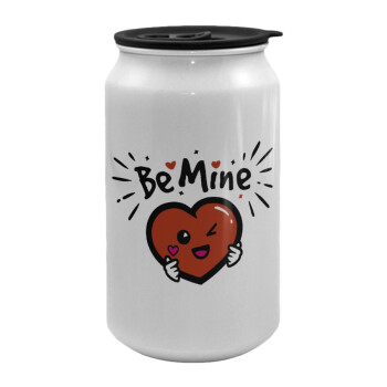 Be mine!, Κούπα ταξιδιού μεταλλική με καπάκι (tin-can) 500ml