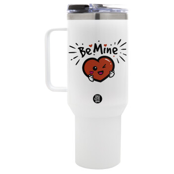 Be mine!, Mega Stainless steel Tumbler with lid, double wall 1,2L