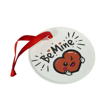 Be mine!, Christmas ornament glass 9cm