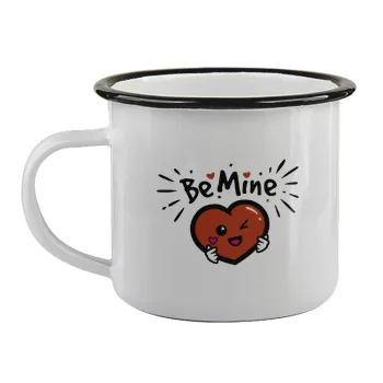 Be mine!, Κούπα εμαγιέ με μαύρο χείλος 360ml