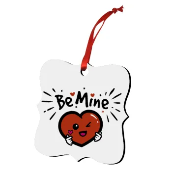 Be mine!, Στολίδι Χριστουγεννιάτικο στολίδι polygon ξύλινο 7.5cm