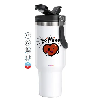 Be mine!, Mega Stainless steel Tumbler with lid, double wall 1,2L