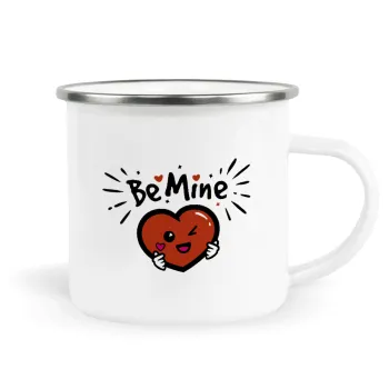 Be mine!, Metallic enamel cup white 360ml