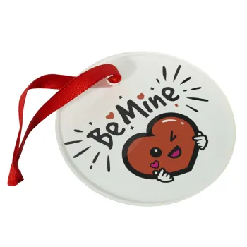 Be mine!, Christmas ornament glass 9cm