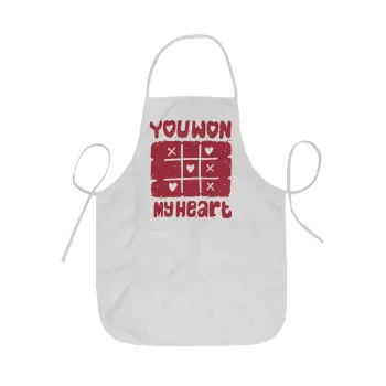 Τρίλιζα you won my heart, Ποδιά Σεφ ολόσωμη κοντή  Παιδική (44x62cm)