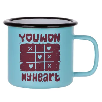 Τρίλιζα you won my heart, Κούπα Μεταλλική εμαγιέ ΜΑΤ σιέλ 360ml