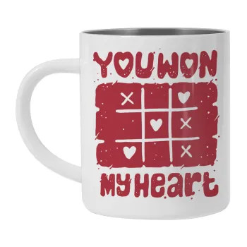 Τρίλιζα you won my heart, Mug Stainless steel double wall 300ml