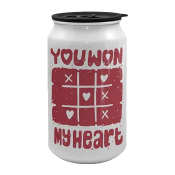 Τρίλιζα you won my heart, Κούπα ταξιδιού μεταλλική με καπάκι (tin-can) 500ml