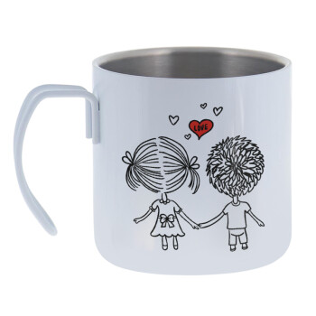 Hold my hand for ever, Mug Stainless steel double wall 400ml