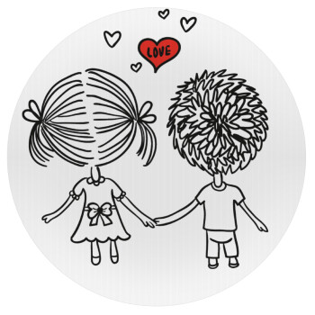 Hold my hand for ever, Mousepad Round 20cm