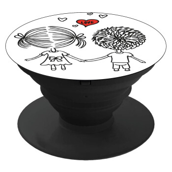 Hold my hand for ever, Phone Holders Stand  Black Hand-held Mobile Phone Holder