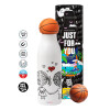 Bascetball Metal mug thermos, double wall, 550ml