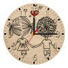 Ρολόι τοίχου ξύλινο plywood (20cm)