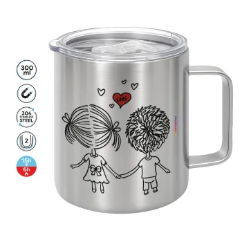 Hold my hand for ever, Κούπα Ανοξείδωτη διπλού τοιχώματος 300ml