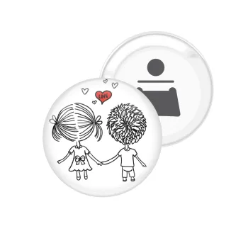 Hold my hand for ever, Μαγνητάκι και ανοιχτήρι μπύρας στρογγυλό διάστασης 5,9cm