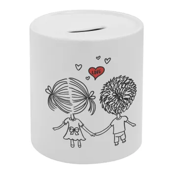 Hold my hand for ever, Κουμπαράς πορσελάνης με τάπα