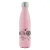 Μεταλλικό παγούρι θερμός Ροζ Ιριδίζον (Stainless steel), διπλού τοιχώματος, 500ml