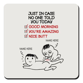 Just in case no one told you today..., Τετράγωνο μαγνητάκι ξύλινο 9x9cm