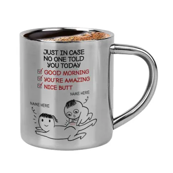 Just in case no one told you today..., Double-wall metal cup for espresso (220ml)