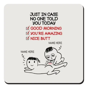 Just in case no one told you today..., Τετράγωνο μαγνητάκι ξύλινο 9x9cm