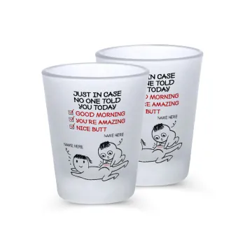 Just in case no one told you today..., Σφηνοπότηρα γυάλινα 45ml του πάγου (2 τεμάχια)