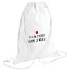 Backpack pouch GYMBAG white (28x40cm)