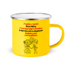 Yellow Enamel Metallic Cup 360ml