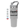 GREY color, 890ml (30oz) stainless Steel Tumbler with Handle