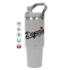 GREY color, 890ml (30oz) stainless Steel Tumbler with Handle