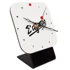 Quartz Wooden table clock with hands (10cm)