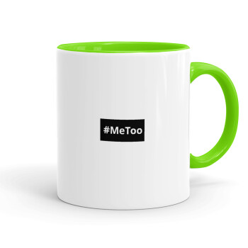 #meToo, Mug colored light green, ceramic, 330ml