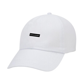 #eimasteOloiMazi, Καπέλο Ενηλίκων Baseball Λευκό 5-φύλλο (POLYESTER, ΕΝΗΛΙΚΩΝ, UNISEX, ONE SIZE)
