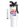 Mega Stainless steel Tumbler with lid, double wall 1,2L