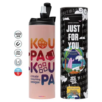 koupakoupa, Tumbler stainless steel PINK 600ml