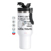 Mega Stainless steel Tumbler with lid, double wall 1,2L
