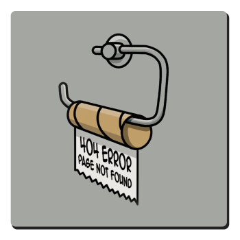 Page not found programmer toilet paper, Τετράγωνο μαγνητάκι ξύλινο 6x6cm