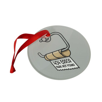 Page not found programmer toilet paper, Christmas ornament glass 9cm